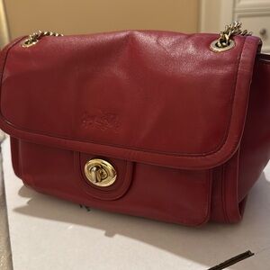 Coach bag with chain straps